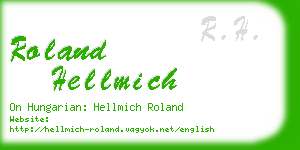 roland hellmich business card